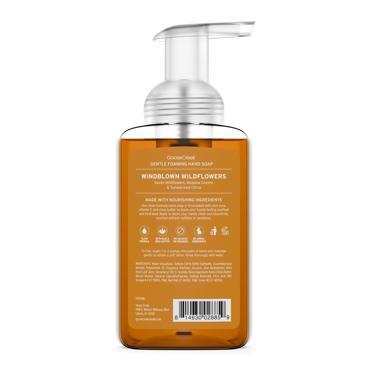Windblown Wildflowers Lush Foaming Hand Soap