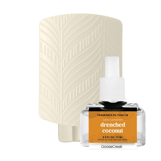 Odor Eliminating Drenched Coconut Plug-In & Refill Bundle